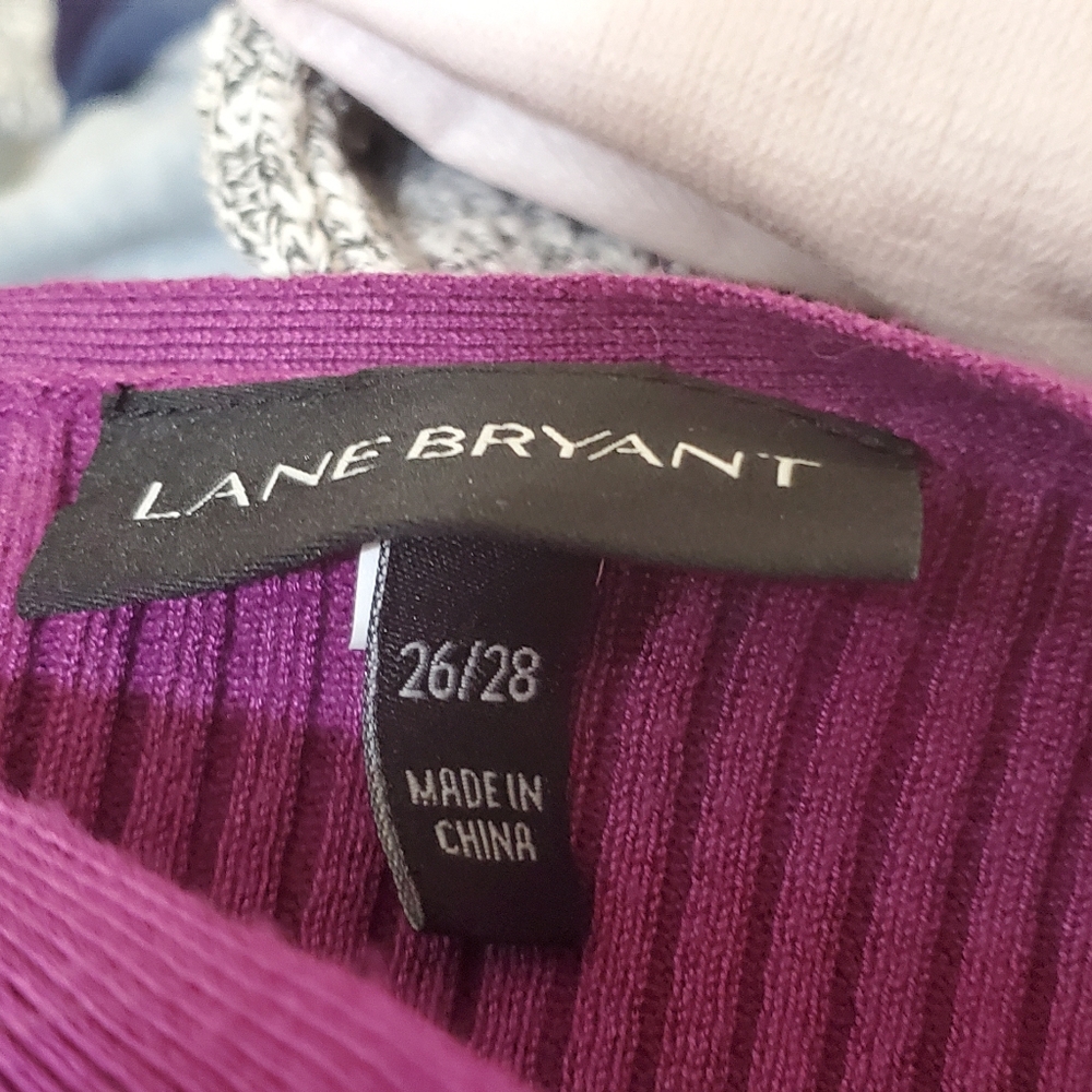 Purple boat neck sweater